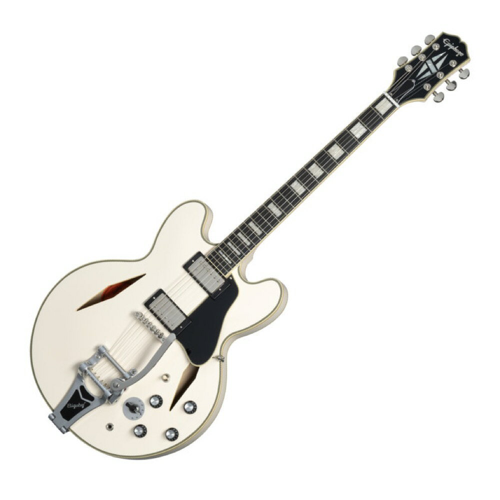 Epiphone GstH Shinichi Ubukata ES-355 Custom Bigsby Classic White IGES355CSUCWNB3 `^VOl`[f GLM^[