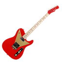 Caramel’s Guitar Kitchen キャラメルズ・ギター・キッチン V2 PAPRIKA RED エレキギターCaramel’s Guitar Kitchen「Caramel’s Guitar Kitchen(キャラメルズ・ギター・キッチン)」は元ラーメン屋からギター職人となった福岡県在住のクラフトマン片田氏による Made in JAPAN オリジナル・ハンドメイドギターブランドです。人の目を惹くPOPでCOOLで個性的なデザイン、50年代〜60年代を模倣したニトロセルロースラッカーで独自の塗装法によって仕上げられたボディ等、1つ1つ職人の手作りによって細部に渡りこだわり抜いた素材とデザイン。またウォーミーでありながらシャープという繊細なサウンドは他に類を見ない。世界中どこにもなかったデザインをぜひご覧ください。ハンドメイドならではの仕上げ1つ1つクラフトマンの手作業による塗装・研磨を行なっていますので、多少の色ムラや個体差などが有る場合がございます。塗装はいわゆるベタ塗りとは違い、木材の感じを楽しめるような方法で塗装されています。このギターのオーナーご自身で味のある経年劣化とともに育てる楽しみもハンドメイドギターならではです。【価値の理由】・1つ1つ職人が丁寧に仕上げたハンドメイド。・塗装の中でも特に手間暇のかかるニトロセルロースラッカー塗装。・塗装は経年劣化が味となり、あなただけのギターになる。・クラフトマン独自のチェッカードステッチ塗装で目を惹くデザイン性。・ビンテージサウンドを追求したTV-JONES製ピックアップを搭載(V1,V2,SicilyBlack)。・GOTOHのペグ、Graph Tech社の人工象牙TUSQナットなど細部にもこだわりのパーツを使用。・Push-pull-potにより電気系統にもこだわり多様なサウンドを実現。CGK V2 PAPRIKA REDTV-Jones /Super Tron + Seymour Duncan /STL-1 Vintage ’54 Tele BridgeV1を基調とし、ピックアップにはフロントにTV-JonesのSuper Tron(ハム)、そしてリアにはSeymour DuncanのSTL-1 Vintage ’54 Tele Bridge(シングル)を搭載。スイッチングにより、よりシャープでソリッドかつパワフルなサウンドを実現。トーンポットを引き上げることによりハムバッカーがシングルコイルに切り替わり多彩なサウンドバリエーションを奏でることができます。ネックにメイプル指板を使用することによりV2_BlackBerryとはまた違った明るいサウンドキャラクターが得られます。SPECIFICATIONボディ：アルダーボディ塗装：ニトロセルロースラッカーネック：メイプル指板：メイプル 180Rフレット：21フレットサイズ：ビンテージタイプスケール：648mmナット：TUSQピックアップ：TV Jones SuperTron×1 / Seymour Duncan STL-1 Vintage ’54 Tele Bridge×1セレクター：3ポジション(CRL)コントロールズ：MasterVolume×1(CTS) / MasterTone×1(Bourns プッシュプルポット)ペグ：GOTOHストラップピン：GOTOH Ep-B3ハードケース付属