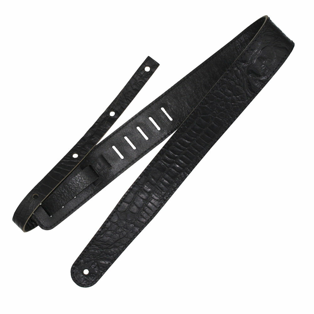 Richter Straps リヒターストラップ 1488 Raw II Contour Croco Black ギターストラップ