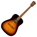 Fender フェンダー FA-225E Dreadnought Mocha Burst エレクトリックアコースティックギター【スペック】・プロダクトネーム：FA-225E Dreadnought, Walnut Fingerboard, Mocha Burst・モデル番号：0971212097・シリーズ：Fender Alternative・オリエンテーション：Right-Hand・カラー：Mocha Burst・原産国：ID・ネック：Nato・ネックフィニッシュ：Gloss Urethane・フィンガーボードラジアス：11.81" (300 mm)・フィンガーボードの素材：Walnut・ポジションインレイ：Pearloid Keystone・フレット数：20・ナット：Graph Tech TUSQ・ナット幅：1.69" (43 mm)・ナットの素材：Graph Tech TUSQ・ボディ：Flame Maple Top with Laminated Mahogany Back and Sides・ボディフィニッシュ：Gloss・ボディシェイプ：Dreadnought・ボディトップ：Laminated Flame Maple・ボディバインディング：Aged White・ボディバック：Laminated Mahogany・ボディサイド：Laminated Mahogany・ボディ素材：Flame Maple Top with Laminated Mahogany Back and Sides・ロゼット：FA "Keystone" design・ブリッジ：Walnut・Bridge Pins：White Plastic・ハードウェアフィニッシュ：Chrome・チューニングマシーン：Open-Back Geared・ストリング：Fender Dura-Tone 880L Coated 80/20 (.012-.052 Gauges), PN 0730880303・コントロール：Volume, Bass, Treble, Integrated Electronic Tuner with On/Off Switch, Low Battery Indicator Light・Special Electronics：Fishman CD-1 Preamp・フレットサイズ：2mm・スケール：25.3" (643 mm)・トラスロッドレンチ：4 mm Hex (Allen)・ソフトケース付き