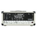 EVH 5150III 50W 6L6 Head, Ivory ギターアンプヘッドより小さなサイズで持ち運びやすくなったEVH 5150III 50W 6L6 Headは、コンパクトなパッケージでアリーナクラスの大出力とパフォーマンスを求めるプレイヤーに最適なアンプです。3チャンネルから鳴らされる多くのステージで実証済みのサウンドは、クリスプなクリーン、程よいドライブ感のクランチ、燃えたぎるようなハイゲインリードサウンドなど、あらゆるプレイスタイルに対応し、独立したデュアルコンセントリックコントロールはゲインとボリュームレベルのマッチングを可能にします。アップデデートされた人気の50W出力仕様のヘッドは、フルスペクトラムのトーンを提供します。チャンネル1はクリーンで美しいトーンを、チャンネル2は軽快なオーバードライブからタイトなディストーションまで幅広く対応し、チャンネル3は圧倒的なハイゲインサウンドがお楽しみいただけます。チャンネル1と2はデュアルコンセントリックゲイン／ボリュームコントロールにEQ（ロー、ミッド、ハイ）が伴います。チャンネル3は、ゲイン、ボリューム、EQ（ロー、ミッド、ハイ）それぞれのコントロールを搭載。また、3つのチャンネルは共通のグローバルプレゼンスとグローバルレゾナンスコントロールを備えています。このアンプヘッドには、選択可能なインピーダンス（4、8、16Ω）、デュアルパラレルスピーカー出力端子、エフェクトループ、ヘッドフォンジャック、ラインアウト、1/4インチ入力端子とMIDI入力を備えた4ボタン式フットスイッチが搭載されています。EVH 5150III 50W 6L6ヘッドは、ピュアなEVHサウンドとパワーを搭載しており、ブラックまたはアイボリーのビニールカバリングに包まれています。またEVHアクセサリーとして高品質のカバーをご用意しています。【spec】Electronicsコントロール：Channel 1: Independent Gain and Volume w/ Shared Low, Mid and High; Channel 2: Independent Gain and Volume w/ Shared Low, Mid and High; Channel 3: Independent Gain, Volume, Low, Mid and High EQ; Also Global Presence and Resonanceコントロールパネル：Channel 1: Independent Gain and Volume w/ Shared Low, Mid and High; Channel 2: Independent Gain and Volume w/ Shared Low, Mid and High; Channel 3: Independent Gain, Volume, Low, Mid and High EQ; Also Global Presence and Resonance入力：One - 1/4”, MIDI (rear)HEADPHONE JACK：1/4” StereoLINE OUT：One - 1/4”チャンネル：Three - (Clean, Crunch and Lead)エフェクトループ：1/4” (Send/Return)CONNECTION TYPE：1/4”ボルト：100V JPNワット：50 WattsHardwareコントロールノブ:Chicken-Head Style Pointer - Whiteキャビネット:White Birchグリルクロス:Ivory Textured Vinyl Covering with Black EVH Striped Steel Grilleハンドル:Molded Plastic Strap with Nickel-Plated Capsスピーカージャック：Two - 1/4” ParallelFRONT PANEL:Whiteスピーカーインピーダンス4, 8, or 16 ohmsチューブパワーチューブ:2 x JJ 6L6プリアンプチューブ:7 x JJ ECC83S (12AX7)レクティファイアー:Solid Stateアクセサリーフットスイッチ:1-Button Footswitch Included5-Foot Speaker Cable