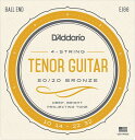 D'Addario ダダリオ EJ66 TENOR GUITAR STRINGS テナーギター（4本弦）用 アコースティックギター弦セット弦テナーギターで使用するために特別に設計された弦です。EJ66Tenor Guitar1st:0.0102nd:0.0143rd:0.0224th:0.032