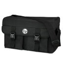 LP LP530 LP ADJUSTABLE PERCUSSION ACCESSORY BAG パーカッションバッグケビン・リカードにインスパイアされたLPのパーカッション・アクセサリーバッグは、パーカッショニストやドラマーが「おもちゃ」を安全かつ確実に保管しながら簡単に持ち運ぶことができるようにします。調整可能なライナーにより、コンパートメントのサイズや配置をカスタマイズでき、壊れやすい楽器と耐久性の高いアイテムを分けて収納することができます。調節可能なショルダーストラップは、どんなギグにも簡単に持ち運ぶことができます。サイズH-10” W-18” D-12”