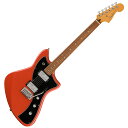 Fender フェンダー Player Plus Meteora HH Pau Ferro Fingerboard Fiesta Red エレキギター革新的なフェンダーデザインとプレイヤーファーストで設計された機能性、それらを融合して斬新な仕上がりで生み出されたPlayer Plus Meteoraは、優れたプレイアビリティと唯一無二のスタイルを兼ね備えています。強力なFireball Humbuckingピックアップは、明快な各弦の粒立ちと絶妙な歪みをもたらします。コイルスプリットできるS-1スイッチにより、透き通ったシングルコイルトーンも奏でることが可能です。シルキーなサテン仕様のモダン「C」ネックは、しっかりと手にフィットし、ロール加工されたエッジがこの上なく快適なプライアビリティを提供します。12インチラジアス指板には22本のミディアムジャンボフレットはソロ演奏の際のスムーズなベンディングプレイに最適です。高い応答性を誇る2点支持トレモロは、ロッキングチューナーでチューニングが狂いにくく、弦間の移動もストレスなく、クラシカルなヴィブラートを奏でます。定番のフェンダースタイル、高度な機能と見事なまでの新仕様で、Player Plus Meteora HHはあなたの創造性を刺激し、他とは一線を画す画期的なギアです。【FEATURES】Fireball Humbuckingピックアップロール加工された12インチラジアス指板2点支持トレモロ、ブロックスティールサドルS-1スイッチでピックアップをコイルスプリット可能ロッキングチューナー【SPEC】Neckネック : Mapleネックフィニッシュ : Satin Urethane with Gloss Urethane Headstock Faceネックシェイプ : Modern "C"ネック : 4-Bolt Standardフィンガーボードラジアス : 12" (305 mm)フィンガーボードの素材 : Pau Ferroポジションインレイ : Black Dotサイドドットフレット数 : 22トラスロッド : Single Action, Head Adjustトラスロッドナット : 3/16" Hex Adjustmentナット : Synthetic Boneナット幅 : 1.685" (42.8 mm)ナットの素材 : Synthetic Bone・ボディボディ : Alderボディフィニッシュ : Gloss Polyesterボディシェイプ : Meteoraボディ素材 : Alder・Hardwareブリッジ : 2-Point Synchronized Tremolo with Brushed Steel Block SaddlesBRIDGE MOUNTING : 2-Point Modernピックガード : 3-Ply Blackピックアップカバー : Chromeコントロールノブ : Knurled Flat-TopSWITCH TIP : Blackハードウェアフィニッシュ : Nickel/Chromeチューニングマシーン : Deluxe Cast/Sealed Locking (all short posts)STRING TREES : Modern Single-Wingストリング : Fender USA 250LR Nickel Plated Steel (.009-.046 Gauges), PN 0730250404トレモロアーム : Standard Tremolo Armネックプレート : 4-Boltストラップボタン : Locking・Electronicsブリッジピックアップ : Fireball Humbuckingネックピックアップ : Fireball Humbuckingピックアップコンフィギュレーション : HHコントロール : Master Volume, Tone 1. (Neck Pickup), Tone 2. (Bridge Pickup)スウィッチ : 3-Position Toggle: Position 1. Bridge Pickup, Position 2. Bridge And Neck Pickups, Position 3. Neck PickupAUXILIARY SWITCHINGS-1 Switch on Volume (For Coil Split)フレットサイズ : Medium Jumboスケール : 25.5" (64.77 cm)カラー : Fiesta Red