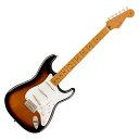 Fender フェンダー Vintera II 50s Stratocaster MN 2TS エレキギター ストラトキャスターVintera II 50s Stratocasterは、50年代のタイムレスなサウンドを現代に蘇らせ、フェンダーならではのアイコニックなルックス、インスピレーション、比類ないトーンを提供します。Vintera II 50s Stratocasterは、アルダーボディとメイプルネックを採用し、パンチと透明感に溢れたクラシックなフェンダートーンを実現します。7.25インチラジアス指板とヴィンテージトールフレットにより、大胆なベンディングや繊細なビブラートが可能で、ヴィンテージの快適さが得られます。3基のヴィンテージスタイル'50sピックアップは、煌びやかさと温かみのあるクラシックなフェンダーサウンドを提供します。ヴィンテージスタイルのシンクロナイズドトレモロにより表情豊かなアーミングが可能で、ヴィンテージスタイルのチューニングマシンは、クラシックなルックスに加え、より細かいギア比とチューニングの安定性を向上させます。Vintera II 50s Stratocasterのクラシックなヴィンテージフィールと比類なきフェンダーサウンドで、あなたにしかできない、新たな音楽の歴史を刻み始めましょう。【FEATURES】■ アルダーボディ■ 7.25インチラジアスのメイプル指板、ヴィンテージトールフレット■ Mid-'50s Soft "V"ネックシェイプ■ ヴィンテージスタイル'50sピックアップ■ ヴィンテージスタイルのベントスチールサドル付きシンクロナイズドトレモロ■ ヴィンテージスタイルチューニングマシン【スペック】・プロダクトネーム：Vintera II '50s Stratocaster, Maple Fingerboard, 2-Color Sunburst・モデル番号：0149012303・シリーズ：Vintera II・オリエンテーション：Right-Hand・カラー：2-Color Sunburst・原産国：MX・ヘッドストック：Stratocaster・ネック：4-Bolt Standard・ネックフィニッシュ：Gloss Urethane・ネックシェイプ：Mid '50s Soft "V"・ネック：4-Bolt Standard・フィンガーボードラジアス：7.25" (184.1 mm)・フィンガーボードの素材：Maple・ポジションインレイ：Black Dot・サイドドット：・フレット数：21・トラスロッド：Vintage-Style Butt Adjust・トラスロッドナット：Vintage-Style Butt Adjust・ナット：Synthetic Bone・ナット幅：1.650" (42 mm)・ナットの素材：Synthetic Bone・ボディ：Alder・ボディフィニッシュ：Gloss Polyester・ボディシェイプ：Stratocaster・ボディ素材：Alder・ブリッジ：6-Saddle Vintage-Style Synchronized Tremolo with Bent Steel Saddles・Bridge Mounting：6-Screw Vintage-Style・ピックガード：1-Ply White・ピックアップカバー：Parchment・コントロールノブ：Parchment Plastic・Switch Tip：Parchment・ハードウェアフィニッシュ：Nickel/Chrome・チューニングマシーン：Fender Vintage-Style・String Trees：Butterfly・ストリング：Fender USA 250L Nickel Plated Steel (.009-.042 Gauges), PN 0730250403・トレモロアーム：Screw-In・ネックプレート：4-Bolt Vintage-Style・ストラップボタン：Vintage-Style・ブリッジピックアップ：Vintage-Style '50s Single-Coil Strat・ミドルピックアップ：Vintage-Style '50s Single-Coil Strat・ネックピックアップ：Vintage-Style '50s Single-Coil Strat・ピックアップコンフィギュレーション：SSS・コントロール：Master Volume, Tone 1. (Neck/Middle Pickups), Tone 2. (Bridge Pickup)・スウィッチ：5-Position Blade: Position 1. Bridge Pickup, Position 2. Bridge and Middle Pickup, Position 3. Middle Pickup, Position 4. Middle and Neck Pickup, Position 5. Neck Pickup・フレットサイズ：Vintage Tall・スケール：25.5" (64.77 cm)・ギグバック付き