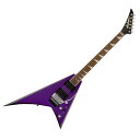 Jackson ジャクソン X Series Rhoads RRX24 Purple Metallic with Black Bevels エレキギターJackson X Seriesは不滅のギタリスト、ランディ・ローズによって開拓されたメタルレガシーを引き継いでいます。威風堂々とした誇り高きJackson X Series Rhoads RRX24は、極上のトーン、超高速プレイに適した演奏性、そして現代のテクニカルギタリストにとって比類なき価値を提供します。RRX24は、ポプラボディに、グラファイト補強ロッドとスカーフジョイントを備えたスルーネック構造の1ピースメイプルネックを採用しています。24本のジャンボフレットを配した12〜16インチコンパウンドラジアスのバインディングが施されたローレル指板に、リバースタイプのジャクソンコンコルド6連ペグ仕様ヘッドストックを備えています。現代のメタラーのために設計された、Seymour Duncan BlackoutアクティブPUは、2つのボリュームコントロール、1つのトーンコントロール、そして3ウェイブレードスイッチを使用することで、幅広いサウンド設計が可能です。RRX24には埋め込み式のFloyd Rose Special Double-Locking Tremoloが装備されており、卓越したサステインと安定したイントネーションを提供します。【FEATURES】■ 25.5インチスケール■ ポプラボディ■ グラファイト補強ロッドとスカーフジョイントを備えたスルーネック構造の1ピースメイプルネック■ 24本のジャンボフレットを配した12〜16インチコンパウンドラジアスのバインディングが施されたローレル指板■ 2つのボリュームコントロール、1つのトーンコントロール、3ウェイブレードスイッチ■ Seymour Duncan Blackouts AHB-1Bブリッジピックアップ、AHB-1Nネックピックアップ■ Floyd Rose Special Double-Locking Tremolo■ Jacksonシールドダイキャストチューニングマシン【スペック】・プロダクトネーム：X Series Rhoads RRX24, Laurel Fingerboard, Purple Metallic with Black Bevels・モデル番号：2913636552・シリーズ：X・オリエンテーション：Right-Hand・カラー：Purple Metallic with Black Bevels・原産国：ID・ヘッドストック：Reverse Jackson Pointed 6-In-Line・ヘッドストックバインディング：・ネック：Neck-Through-Body with Graphite Reinforcement and Scarf Joint・ネックフィニッシュ：Satin Color Matched・ネック：Neck-Through-Body with Graphite Reinforcement and Scarf Joint・フィンガーボードラジアス：12"-16" Compound Radius (304.8 mm to 406.4 mm)・フィンガーボードの素材：Laurel・ポジションインレイ：Pearloid Sharkfin・サイドドット：・フレット数：24・トラスロッド：Dual-Action・トラスロッドナット：Truss Rod Adjustment at Nut・ナット：Floyd Rose Special Locking・ナット幅：1.6875" (42.86 mm)・ナットの素材：Floyd Rose Special Locking・ボディ：Poplar・ボディフィニッシュ：Satin・ボディシェイプ：Rhoads・ボディ素材：Poplar・ブリッジ：Floyd Rose Special Double-Locking Tremolo (Recessed)・ピックアップカバー：Black・コントロールノブ：Dome-Style・Switch Tip：Black・ハードウェアフィニッシュ：Chrome・チューニングマシーン：Jackson Sealed Die-Cast・ストリング：Nickel Plated Steel (.009-.042 Gauges)・トレモロアーム：Floyd Rose Special Locking・ネックプレート：None・ストラップボタン：Standard・ブリッジピックアップ：Seymour Duncan Blackouts AHB-1B・ネックピックアップ：Seymour Duncan Blackouts AHB-1N・ピックアップコンフィギュレーション：HH・コントロール：Volume 1. (Neck Pickup), Volume 2. (Bridge Pickup), Tone・スウィッチ：3-Position Blade: Position 1. Bridge Pickup, Position 2. Bridge and Neck Pickups, Position 3. Neck Pickup・Special Electronics：Active Electronics・フレットサイズ：Jumbo・スケール：25.5" (64.77 cm)・ソフトケース付き