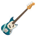 Fender フェンダー Vintera II 70s Competition Mustang Bass RW CBRG エレキベースVintera II 70s Mustang Bassは、70年代のタイムレスなサウンドを現代に蘇らせ、フェンダーならではのアイコニックなルックス、インスピレーション、比類ないトーンを提供します。Vintera II 70s Mustang Bassは、アルダーボディにローズウッド指板のメイプルネックを採用し、パンチと透明感に溢れたクラシックなフェンダートーンを実現します。70年代初期の"C"シェイプネックは、直感的で魅力的なプレイアビリティを提供する70年代モデルのネックプロファイルをベースに設計されており、7.25インチラジアス指板とヴィンテージトールフレットにより、大胆なベンディングや繊細なビブラートが可能で、ヴィンテージの快適さが得られます。ヴィンテージスタイルの70年代式スプリットコイルピックアップは、温かでダイナミック、パワフルなフェンダーサウンドを提供します。ヴィンテージスタイルの4サドル式ブリッジとチューニングマシンは、クラシックなルックスに加え、イントネーションとチューニングの安定性を向上させます。Vintera II 70s Mustang Bassのクラシックなヴィンテージフィールと比類なきフェンダーサウンドで、あなたにしかできない、新たな音楽の歴史を刻み始めましょう。【FEATURES】■ アルダーボディ■ 7.25インチラジアスのローズウッド指板、ヴィンテージトールフレット■ 70年代初期の"C"ネックシェイプ■ ヴィンテージスタイル70年代式スプリットコイルピックアップ■ ヴィンテージスタイルMustang Bassブリッジ■ ヴィンテージスタイルオープンバックチューニングマシン【スペック】・プロダクトネーム：Vintera II '70s Competition Mustang Bass, Rosewood Fingerboard, Competition Burgundy・モデル番号：0149260320・シリーズ：Vintera II・オリエンテーション：Right-Hand・カラー：Competition Burgundy・原産国：MX・ネック：4-Bolt Standard・ネックフィニッシュ：Gloss Urethane・ネックシェイプ：Early '70s "C"・ネック：4-Bolt Standard・フィンガーボードラジアス：7.25" (184.1 mm)・フィンガーボードの素材：Slab Rosewood・ポジションインレイ：White Dot・サイドドット：・フレット数：20・トラスロッド：Vintage-Style Butt Adjust・トラスロッドナット：Vintage-Style Butt Adjust・ナット：Synthetic Bone・ナット幅：1.625" (41.3 mm)・ナットの素材：Synthetic Bone・ボディ：Alder・ボディフィニッシュ：Gloss Polyester・ボディシェイプ：Mustang Bass・ボディ素材：Alder・ブリッジ：4-Saddle Mustang Bass Strings-Through-Body・ピックガード：4-Ply Aged White Pearloid・ピックアップカバー：Black・コントロールノブ：Black Plastic・ハードウェアフィニッシュ：Nickel/Chrome・チューニングマシーン：Fender '70s Vintage-Style Stamped Open-Gear・String Trees：Vintage-Style Disc・ストリング：Fender USA 7250M Nickel Plated Steel (.045-.105 Gauges), PN 0737250406・ネックプレート：4-Bolt with "F" Logo・ストラップボタン：Vintage-Style・ミドルピックアップ：Vintage-Style '70s Split Single-Coil Mustang Bass・ピックアップコンフィギュレーション：Split Single-Coil・コントロール：Master Volume, Master Tone・スウィッチ：None・フレットサイズ：Vintage Tall・スケール：30" (762 mm)・ギグバック付き