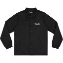 Fender tF_[ Spaghetti Logo Coaches Jacket Black L R[`WPbg