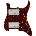 Fender フェンダー Custom ML CuNiFe Wide-Range Humbucker Pre-Wired Stratocaster Pickguard 配線済ピックガードアッセンブリー※ギターパーツの取り扱いには、相応の技術と知識が必要になります。自己責任にて取り扱い可能な方のみ、ご検討下さい。取り付け時に起った、楽器及びパーツの破損・損傷等につきましては当店は保証出来ません。あらかじめご了承下さい。Michael Landau Coma Stratocasterにフィットするように特別に設計されたこのプリワイヤードピックガードは、Custom ML CuNiFe Wide-Range Humbuckerを2基搭載しています。カスタムヴォイシングされたWide-Range CuNiFeハムバッカーのブリッジとネックピックアップは、ワイドレンジハムバッカーの特徴であるハイファイな透明感はそのままに、やや高めの出力を備えています。両ピックアップとも、マイケル・ランドウの厳密な仕様に合わせてカスタムワウンドされ、標準よりもわずかに大きいブラウンシェルのピックガードにマウントされており、シグネイチャーモデルであるComa Stratocasterに完璧にフィットするようデザインされています。【Features】・Custom ML CuNiFe Wide-Rangeバッカーを2基搭載・1メガCTSポテンショメーターと.02uF、50Vコンデンサーの組み合わせ・ブラックスカートノブ・3ウェイスイッチイング・シールド付きブラウンシェルセルロイドピックガード・Coma Stratocaster用に設計【General】シリーズ：Fender Partsオリエンテーション：Right-Handカラー：Brown Shell機器タイプ：Stratocaster原産国：US【Hardware】ピックガード：4-Ply Brown ShellPickguard Ply：4-Plyピックアップカバー：Chromeコントロールノブ：Black Skirted With IndicatorSwitch Tip：Aged Whiteハードウェアフィニッシュ：Chromeマウントタイプ：11-Hole Coma Signature【Electronics】ブリッジピックアップ：Custom ML CuNiFe Wide-Range Bridge Humbuckerネックピックアップ：ML CuNiFe Wide-Range Neck Humbuckerピックアップコンフィギュレーション：HHリード線：Shieldedマグネットタイプ：CuNiFeマグネット線：Neck: Formvar coated, Bridge: Polysol coatedポールピース：Threaded CuNiFeボビン材：Nylonコントロール：Master Volume, Master Toneアウトプット：ModerateDC抵抗：Neck: 11.33 - 11.93k, Bridge: 12.86 - 13.46kインダクタンスNeck: 4.0 - 4.5 Henries, Bridge: 5.23 - 5.73 Henries電力要件：Passive - No Power Requiredポテンショメーター：1 Meg