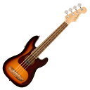 Fender フェンダー Fullerton Precision Bass Uke Walnut Fingerboard べっ甲柄 Pickguard 3-Color Sunburst エレクトリックベースウクレレ