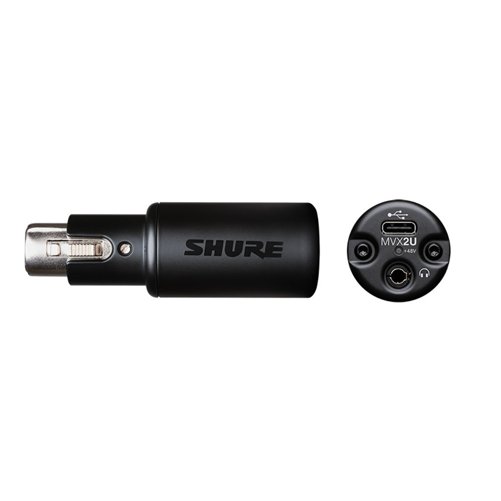 SHURE シュア MVX2U デジタルオーディオインターフェース XLR端子マイク用インターフェイス ヘッドホン出力端子搭載 3