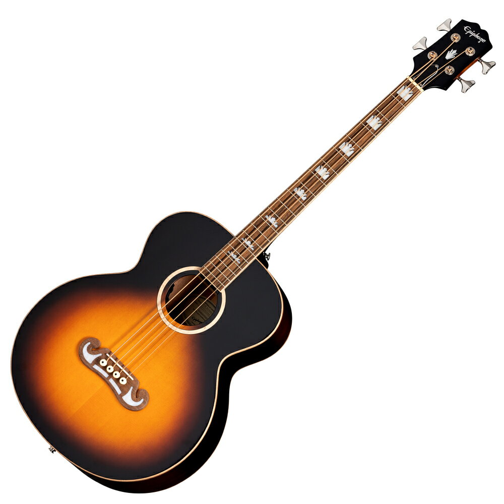 Epiphone エピフォン El Capitan J-200 Studio Bass Aged Vintage Sunburst アコースティックベース