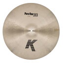 ZILDJIAN ジルジャン K Zildjian 22" K Paper Thin Crash クラッシュシンバルジルジャンは1950年代から「ペーパーシン」シンバルを提供してきました。それから70年以上にわたり、音楽的なニーズにふさわしいシンバルのトレンドを徹底的に検証した結果、「ペーパーシン」ウェイトの復活を長年求めていたお客様の声にお応えする商品が完成しました。ジルジャンの研究開発チームによる新たな進歩により、大きいサイズのシンバルならではの特性と人気のペーパーシンの特性を融合させた、18インチから22インチまでのクラッシュが象徴的なKファミリーに加わりました。K Paper Thin Crash（K ペーパーシンクラッシュ）は、軽いだけでなく力強さも持ちあわせ、爆発的なダーククラッシュ、素早い減衰、やわらかく沈むようなスティックの感触をお客様に提供します。特筆すべきは、今回再構築した3段階のハンマリング工程により、このクラッシュ独自の特徴である柔軟性と音のニュアンスをうまく引き出していることです。非常にゆるやかなプロファイル（シンバルを横から見たときの形状）によって、クラッシュ時の煌めきと、他のKファミリーにはなかったローエンドの響きが生まれます。【主な特長】・Kファミリーではジルジャン史上最も薄い「ペーパーシン」ウェイトのクラッシュシンバル・爆発力があり、ダークで減衰の早いクラッシュサウンド・やわらかく沈むようなスティックの感触・薄くしなやかなシンバルがクラッシュ時のきらめきを高め、どのような音楽ジャンルにおいても最大のレスポンスを引き出す・より繊細な演奏表現を実現する3段階のハンマリング工程・Zildjianで最も大きい（18インチから22インチまで）ペーパーシンウェイトのシンバルサイズ：22インチウェイト：Paper Thin（ペーパーシン）