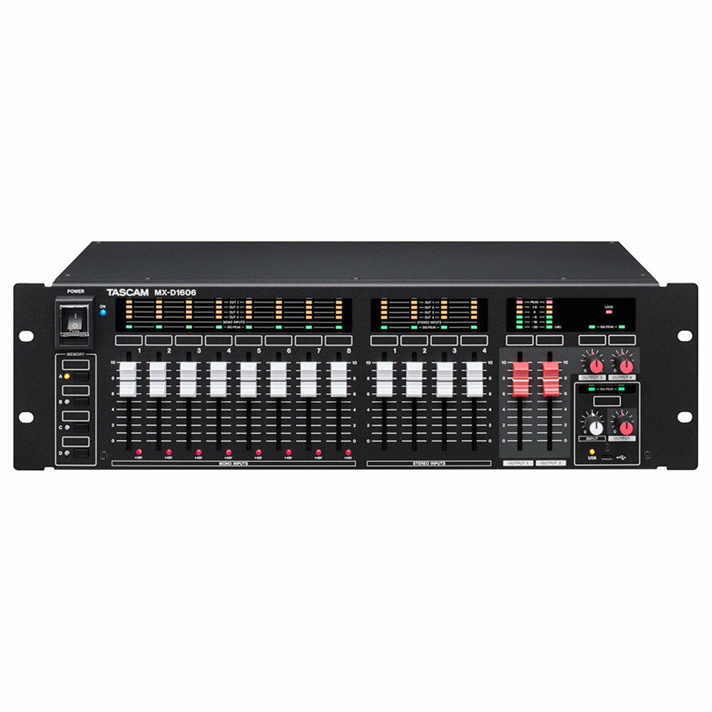 TASCAM タスカム MX-D1606 3U 設備用ラックマウントデジタルミキサー