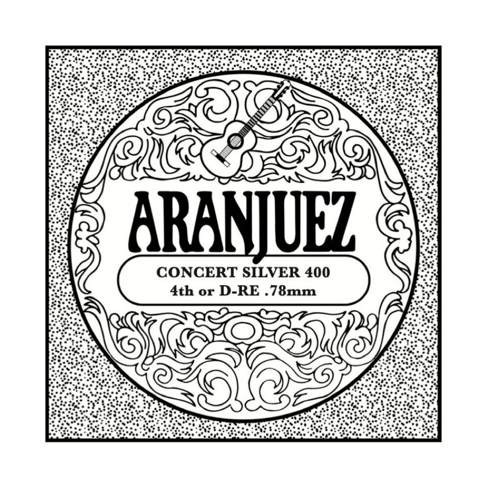 ARANJUEZ アランフェス Concert Silver 404 4弦用 バラ弦 0.78mm クラシックギター弦