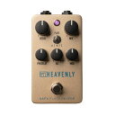 Universal Audio ユニバーサルオーディオ UAFX Heavenly Plate Reverb リバーブ ギターエフェクター永遠のリバーブ・サウンドに浸る受賞歴を誇る Golden Reverberator から生まれた Heavenly Plate Reverb は、数多のヒットレコードで聴かれる1950年代のクラシックなスタジオ・プレートの妖艶なアンビエンスを、コンパクトなストンプボックスの形で提供します。■ 最も本格的なスタジオ・プレート・リバーブ・エフェクトをペダルで再現。■ 3種類のビンテージ・プレートにより、繊細なあたたかさから大胆なアンビエンスまで、さまざまな効果を演出。■ シンプルな Predelay、EQ、Mod、Mod Rate コントロールで、求めるサウンドに素早く到達。■ 時代を超越する UA のクラフトマンシップが生み出した、ステージとスタジオのための高品位ペダル。【伝説的なプレート・リバーブで、ペダルボードを彩る】Heavenly は、UA のフラッグシップ Golden Reverberator に搭載されているアルゴリズムをベースに開発されており、他の「プレート・エフェクト」ペダルを凌駕する濃密でムーディーなサウンドと、1950年代のドイツ製スタジオ・プレート・リバーブのリッチで没入感のあるテクスチャーを提供します。【3つのユニークなボイスのプレート・エフェクトを追加】Vintage Bright / Vintage Dark / Modern Full のセッティングによって、虹のようなクラシック・プレート・リバーブ・サウンドを実現。シンプルな Predelay、EQ、Mod、Mod Rate コントロールで、完璧なアンビエンス、トーン、立体感を素早く得ることができます。【時代を超えて愛されるコンパクトなストンプボックス】Heavenly は、ステージやスタジオで長年使用できるよう頑丈に作られており、トゥルー／トレイル・バイパスの切り替えにより、神々しいサウンドのプレート・エフェクトを生涯に渡ってご利用いただけます。＜仕様＞電源（別売）：アイソレートされたDC9V、250mA（最小）、センターマイナス、2.1 x 5.5 mm バレルコネクターの電源入力：1つの1/4インチ・アンバランス（TS）出力：1つの1/4インチ・アンバランス（TS）入力インピーダンス：1 MΩ出力インピーダンス：500 Ω最大入力レベル：12.2 dBu最大出力レベル：12.2 dBu周波数特性：20 Hz 〜 20 kHz、±1 dBUSB Type-C（ケーブル別売）：コンピューターでの製品登録、およびファームウェアのアップデートに使用寸法：高さ:5.8cm × 幅:6.6cm × 奥行き:12.1 cm重量：0.295 kg