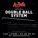 La Bella ラベラ S-100L Light Doble Ball Bass 40-95 ダブルボールエンド エレキベース弦ラベラ社の社長であるリチャード・ココ・ジュニアとスタインバーガー社の創設者ネッド・スタインバーガーが革新的なギターであるヘッドレスベースギターのために特別に開発した弦です。Steinbergeおよびライセンス供与されたオリジナルダブルボールシステム用に特別に設計されています。・ステンレス・ラウンドワウンド・アメリカンワイヤー使用・アメリカ製ゲージ：.040, .060, .075, .095