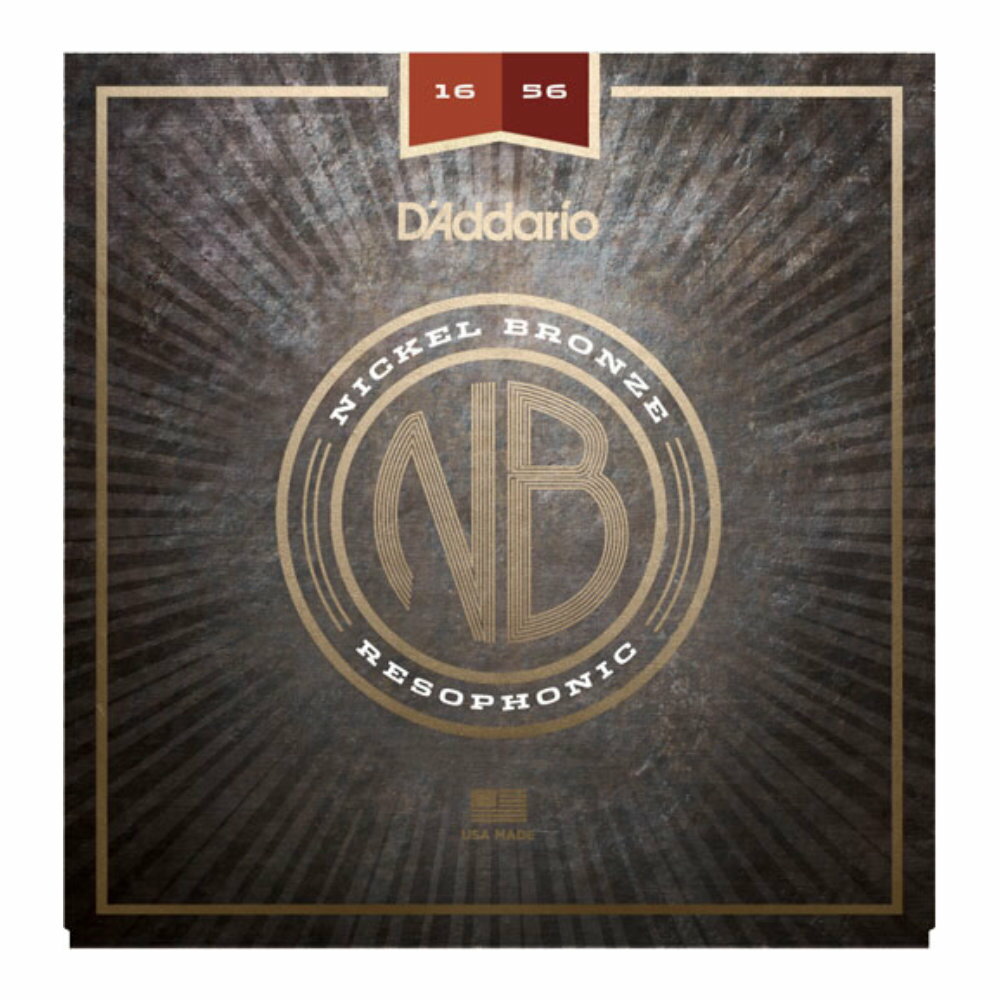 D'Addario ダダリオ NB1656 Nickel Bronze Acoustic Guitar Strings Resophonic アコースティックギター弦