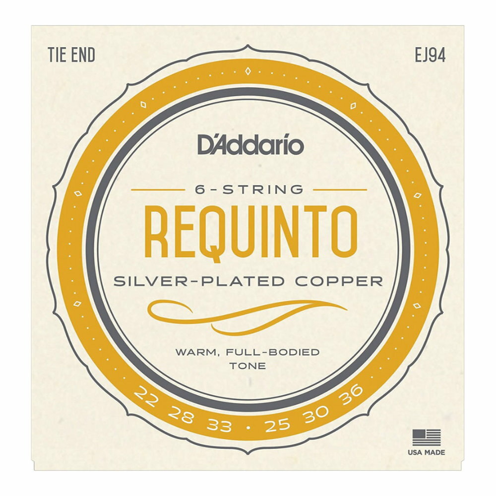 D'Addario ダダリオ EJ94 Requinto レキントギター弦ダダリオ レキントギター用の弦です。ゲージ：A:0.0220E:0.0280C:0.0330G:0.0250D:0.0300A:0.0360