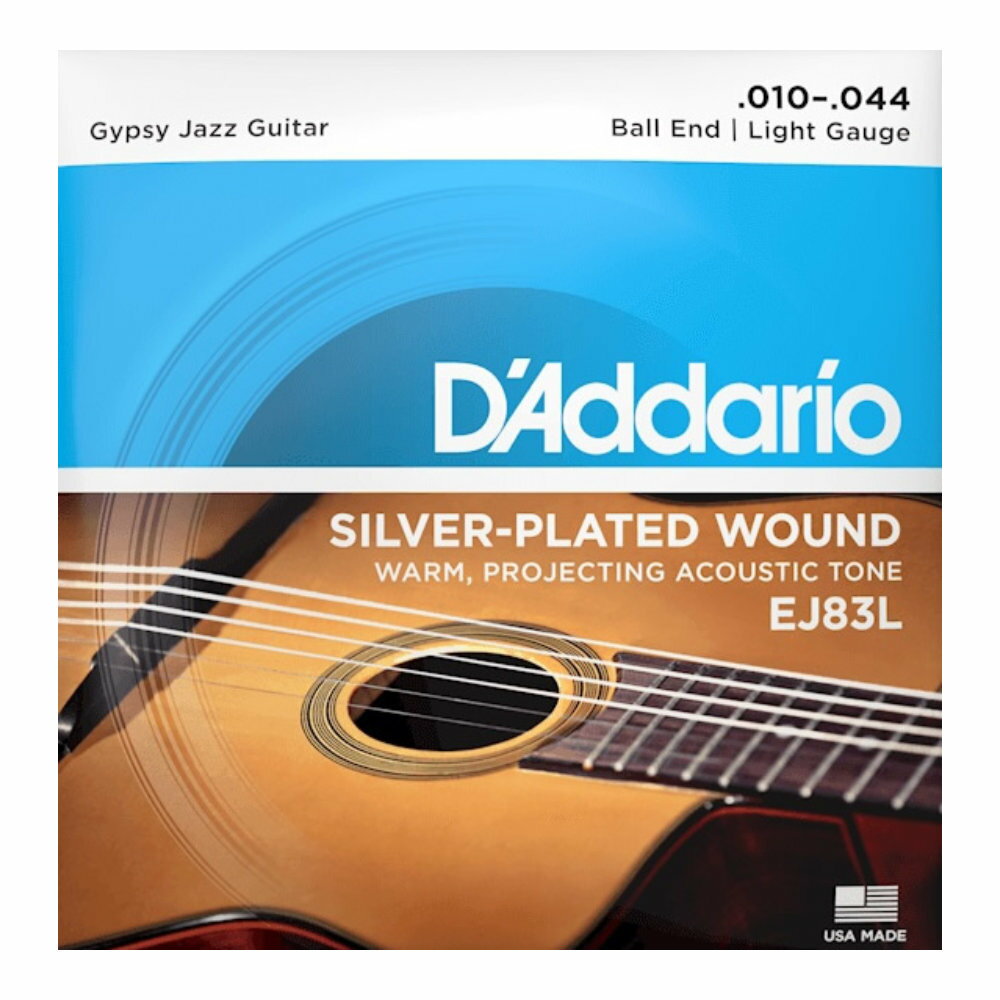 D 039 Addario ダダリオ EJ83L GYPSY JAZZ STRINGS Regular Light Ball End Acoustic Guitar Strings マカフェリギター弦