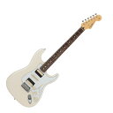 Fender フェンダー 2024 Collection Made in Japan Hybrid II Stratocaster HSH RW Olympic Pearl エレキギター ストラトキャスターMade in Japan Hybrid IIは、ヴィンテージなルックスはそのままに、プレイヤーや音楽のジャンルを選ばないオールマイティーなモダンスペックを盛り込んだ、まさに「ハイブリッド」と呼ぶにふさわしいシリーズです。リズム/リード問わず、どのギタリストやベーシストにもフィットする演奏性と楽器のトーンを兼ね備えた製品を、世界的にファンの多いMade in Japanで実現しました。Hybrid II StratocasterHSHは、Hybrid II Custom Voiced Single Coilピックアップとのバランスを重視した、パンチのあるハムバッキングサウンドからコイルスプリットをすることで歯切れの良いシングルコイルのカッティングサウンドまでをカバーする新設計のHybrid II Custom Voiced Humbuckingピックアップを装備し、ヴィンテージスタイルサドル付きの2点支持トレモロシステムを搭載。ヴィンテージロッキングチューナー、Modern "C"シェイプにサテンフィニッシュのネック、9.5インチラジアスの指板とナロートールフレットがスムーズなプレイヤビリティを提供します。【スペック】・プロダクトネーム：2024 Collection, Made in Japan Hybrid II Stratocaster HSH, Rosewood Fingerboard, Olympic Pearl・モデル番号：5661400323・シリーズ：Made in Japan Hybrid II・オリエンテーション：Right-Hand・カラー：Olympic Pearl・原産国：JP・ネック：Maple・ネックフィニッシュ：Satin Urethane Finish on Back, Gloss Urethane Finish on Front・ネックシェイプ：Modern "C"・フィンガーボードラジアス：9.5" (241 mm)・フィンガーボードの素材：Rosewood・ポジションインレイ：White Dot・フレット数：22・ナット：Bone・ナット幅：1.650" (42 mm)・ナットの素材：Bone・ボディ：Alder・ボディフィニッシュ：Gloss Polyester・ボディシェイプ：Stratocaster・ボディ素材：Alder・ブリッジ：2-Point Synchronized Tremolo with Vintage-Style Stamped Steel Saddles・ピックガード：3-Ply Eggshell・コントロールノブ：Aged White・Switch Tip：Aged White・ハードウェアフィニッシュ：Nickel/Chrome・チューニングマシーン：Vintage-Style Locking・ストリング：Nickel Plated Steel (.009-.042 Gauges)・ネックプレート：4-Bolt・ブリッジピックアップ：Hybrid II Custom Voiced Humbucking・ミドルピックアップ：Hybrid II Custom Voiced Single Coil Stratocaster・ネックピックアップ：Hybrid II Custom Voiced Humbucking・ピックアップコンフィギュレーション：HSH・コントロール：Master Volume, Tone 1. (Middle Pickup), Tone 2. (Neck/Bridge Pickup with Push/Pull Coil Select Feature)・スウィッチ：5-Position Blade: Position 1. Bridge Pickup, Position 2. Bridge and Middle Pickup, Position 3. Middle Pickup, Position 4. Middle and Neck Pickup, Position 5. Neck Pickup・フレットサイズ：Narrow Tall・スケール：25.5" (64.77 cm)・ケース付き