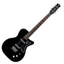 Danelectro 56 SINGLE CUTAWAY Black ボトルヘッド仕様 別注モデル エレキギター独特の雰囲気を持ったダンエレクトロのエレキギターです。セミホロウボディとリップスティックピックアップ搭載で、このギターにしか出せない味わいがあります。56 SINGLE CUTAWAYの限定別注モデル！56 SINGLE CUTAWAYのレギュラーモデルはドルフィンヘッドを採用していますが、ダンエレクトロの名機U2をイメージしたボトルヘッド仕様となっており、ブリッジもローズウッドタイプでは無くアジャスタブル仕様となります。ボディー：メゾナイト（セミ-ホロウ）ネック：メイプルフィンガーボード：ローズウッドマシンヘッド：ダンエレクトロ・オリジナルチューナーピックアップ：2-リップスティックコントロール：2-ボリューム、2-トーン、トグルスイッチブリッジ：アジャスタブルハードウェア：クロームフィニッシュ：Blackスケール：634mmソフトケース付き