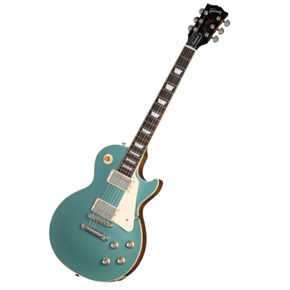 Gibson ギブソン Les Paul Standard 60s Plain Top Inverness Green エレキギター※ご購入後、15日以内に必ず同梱されるユーザー登録カードに必要事項をご記入の上、ギブソン・ジャパンへご郵送下さい。ユーザー登録したご本人に限り、メーカー規定の故障に対してのみ、無期限での保証が提供されます。新しいLes Paul Standard 60s Plain Top は、世代やジャンルを超えてサウンドを形成し、演奏され、愛されてきたクラシックなデザインに回帰しています、 世代や音楽のジャンルを超えてサウンドを形成し、愛されたクラシック・デザインに回帰。ギブソンの黄金時代へのオマージュであり、革新の黄金時代に敬意を表した、本物らしさを蘇らせます。このモデルは、ソリッド・マホガニー・ボディにメイプル・ボディを採用。マホガニー・ボディにプレーン・メイプル・トップ。マホガニー・ネックは 60 年代スタイルのスリムテーパー・プロファイルで、ローズウッド指板には台形が施されています。ローズウッド指板に台形インレイ、そしてクラシックなABR-1 Tune-O-Maticブリッジを搭載し、 アルミニウム製ストップ・バー・テールピース、Grover Rotomatic”Kidney “チューナー、シルバーのリフレクターを備えたゴールドのトップ・ハット・ノブを装備しています。60s Burstbuckerピックアップにはアルニコ5 マグネットが搭載され、オーディオ用テーパー・ポテンショメーターと Orange Drop ポテンショメーターと Orange Dropコンデンサーで配線されています。注目のカスタム・カラーがラインナップに加わり、ハードシェルケースも付属します。BodyBody Style：Les PaulBody Shape：Les PaulBody Material：MahoganyTop：Plain MapleBinding：Single-ply, Top and FretboardBody Finish：Gloss Nitrocellulose LacquerWeight Relief：NoneNeckProfile：SlimTaperScale Length：628.65 mm / 24.75 inFingerboard Material：Indian RosewoodFingerboard Radius：304.8 mm / 12 inFret Count：22Frets：Medium JumboNut Material：Graph TechNut Width：43.053 mm / 1.695 inEnd Of Board Width：57.404 mm / 2.26 inInlays：Acrylic TrapezoidJoint：Glued In, Set NeckHardwareFinish：NickelBridge：ABR-1 Tune-O-MaticTailpiece：Aluminum Stop BarTuning Machines：Grover Rotomatic with Kidney ButtonsPickguard：CreamTruss Rod：AdjustableControl Knobs：Gold Top Hat with Silver Reflector and Dial PointerSwitch Tip：AmberSwitch washer：CreamJack Plate Cover：CreamStrap Buttons：2ElectronicsNeck Pickup：60s BurstbuckerBridge Pickup：60s BurstbuckerControls：2 Volume, 2 Tone, Hand-wired with Orange Drop CapacitorsPickup Selector：3-way ToggleOutput Jack：1/4"MISCELLANEOUSStrings Gauge：.010, .013, .017, .026, .036, .046Case：Hardshell Case