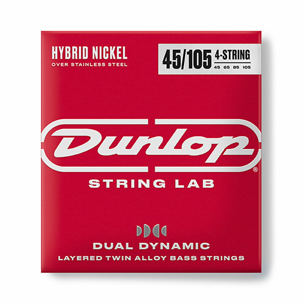 JIM DUNLOP å DBHYN45105 Dual Dynamic Layered Twin Alloy Hybrid Wound Nickel Bass Strings 쥭١