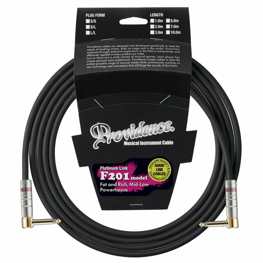 Shielded Cable - Providence プロビデンス F201 2m LL EF ギターシールド ギターケーブル