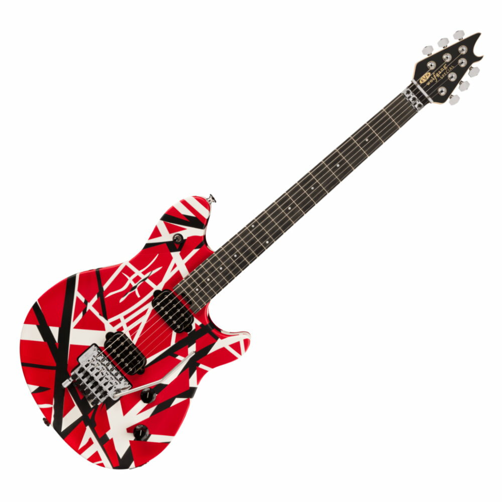 EVH Wolfgang Special Striped Series Red Black and White GLM^[