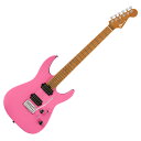 Charvel シャーベル Pro-Mod DK24 HH 2PT CM Bubblegum Pink エレキギターこれまでにないようなサウンドを求めるプログレッシブギタリストのために作られた、新しいPro-Mod DK24 HH 2PT CMは、現代的なハイパフォーマンス性能を備えています。ステージで視線を独り占めにできるGloss Black、Matte Blue Frost、Satin Burgundy Mist、Three-Tone Sunburst仕上げの4種から選べるアルダー材のDinkyボディに、高音域へのアクセスを容易にするスキャロップドロウワーバックバウトとシュレッダーズカットヒールが特徴です。ボルトオン式キャラメルメイプル "スピード "ネックにはグラファイト補強が施され、背面には滑らかな手作業によるウレタンフィニッシュ、Luminlayサイドドット、ヒールマウント式トラスロッドアジャストメントが採用されています。12〜16インチコンパウンドラジアス仕様のキャラメルメイプル指板には、快適なエッジ処理、24本のジャンボフレット、パーロイドドットインレイ、Graph Tech TUSQ XLナットが採用されています。また、ダイレクトマウントされたSeymour Duncan Full Shred SH-10Bブリッジピックアップ、Seymour Duncan Alnico II Pro APH-1NネックピックアップからなるHHピックアップ構成により、2ウェイのミニトグルスイッチで充実したトーンを実現しています。ブリッジピックアップからは、クランチなトップエンドと明瞭なロウエンドが得られ、ネックピックアップは、高揚するようなハイから滑らかなロウまで幅広く奏でます。【spec】Body Material: AlderBody Finish: Gloss, SatinNeck: Caramelized Maple, Speed Neck with Rolled Fingerboard EdgesNeck Finish: Hand-Rubbed UrethaneFingerboard: Caramelized Maple, 12”-16” Compound Radius (304.8 mm to 406.4 mm)Frets: 24, JumboPosition Inlays: 4mm Pearloid Dot (Caramelized Maple)Nut (Material/Width): Graph Tech TUSQ XL, 1.6875” (42.86 mm)Tuning Machines: Charvel-Branded Die-Cast LockingScale Length: 25.5” (64.77 cm)Bridge: Gotoh Custom 510 TremoloPickguard: NonePickups: Seymour Duncan Full ShredTM TB-10 (Bridge), (Middle), Seymour Duncan Alnico II ProTM APH-1N (Neck)Pickup Switching: 5-Position Blade: Position 1. Bridge Pickup, Position 2. Both Outer Coils, Position 3. Bridge and Neck Pickup, Position 4. Both Inside Coils, Position 5. Neck PickupControls: 2-Position Mini Toggle Down/All Series, Up/All ParallelControl Knobs: Volume (500K EVH Bourns Low Friction Pot), No-Load Tone Strat-Style SkirtHardware Finish: ChromeStrings: Nickel Plated Steel (.009-.042 Gauges)Case/Gig Bag: Optional Gig Bag (p/n 007-6756-000)