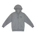 Fender tF_[ Spaghetti Small Logo Zip Front Hoodie Athletic Gray LTCY Wbvp[J[