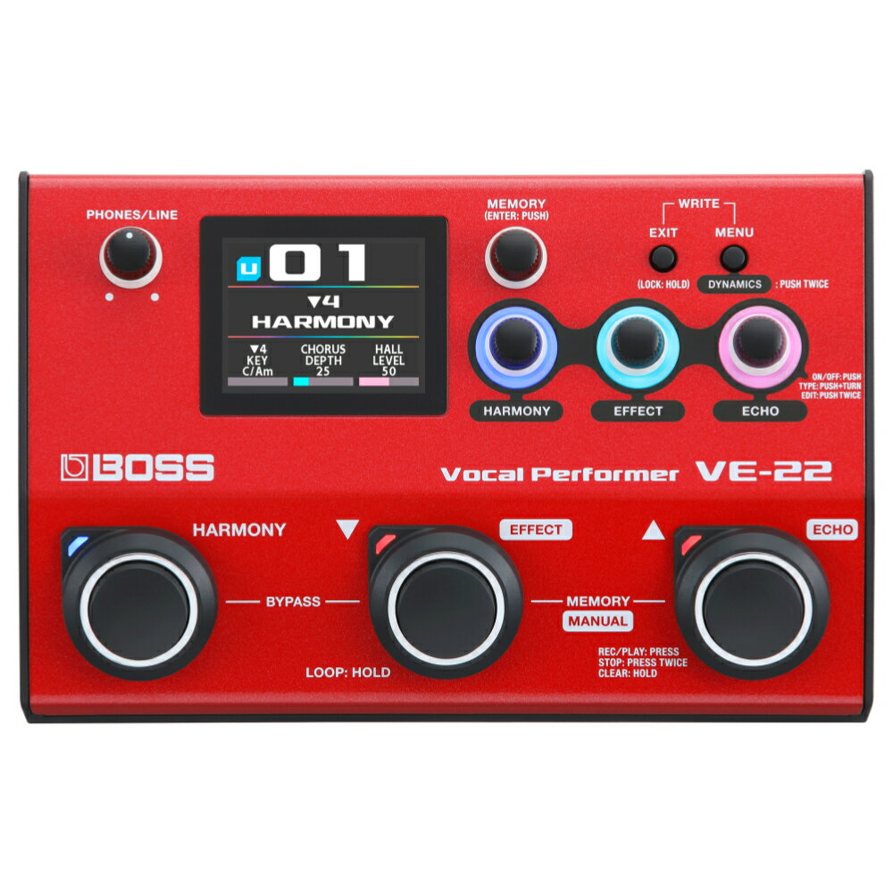 BOSS ボス VE-22 Vocal Performer ボーカルエフェクター