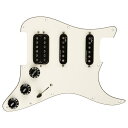 Fender フェンダー Pre-Wired Strat Pickguard Shawbucker Parchment ストラトキャスター用 ピックガード ピックアップ ギターパーツ