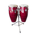 TOCA トカ 3100CF Elite Pro 11+11-3/4インチ Conga Set Crimson Maple Fade コンガ スタンド付き