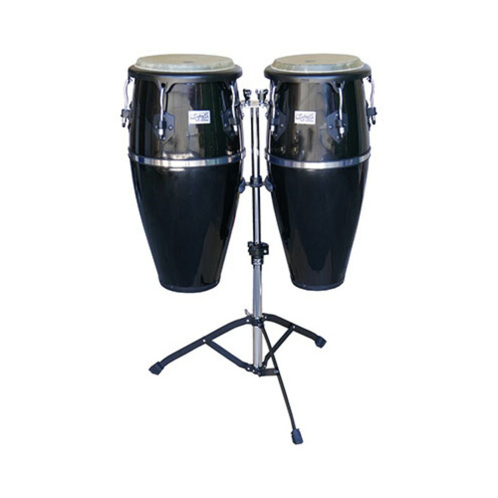 TOCA トカ 4010BK Players Fiberglass 10+11インチ Conga Set Black コンガ ブラック スタンド付き