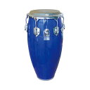 TOCA トカ 4611-3/4BW Custom Deluxe 11 3/4インチ Blue Wood Conga コンガ ブルー【CUSTOM DELUXE WOOD CONGAS】カーニバルミュージックのリズムパターンが由来のキューバの民族楽器コンガ。樽型に成型されたボディに打面を組み合わせた温かみの有る音色が特徴的です。TOCA Custom Deluxe Seriesはプロのパーカッショニストにも愛されるTOCAコンガの上位機種です。ウッドタイプは硬質な木材オークウッドと、充分な厚みの牛革を使用した肌触りの良いヘッドの組み合わせは、抜けの良いふくよかなサウンドを奏でます。チューニングの安定したTOCAイージープレイフープと、耐久性に優れた6つのラグが演奏面をしっかりとサポート。■サイズ：11 3/4" × 30"■カラー：Blue Wood