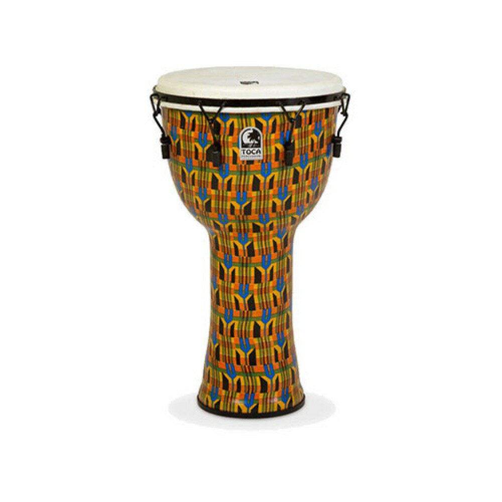 TOCA トカ SFDMX-14KB 14インチ Freestyle Mechanically Tuned Djembe Kente Cloth ジャンベ バッグ付き