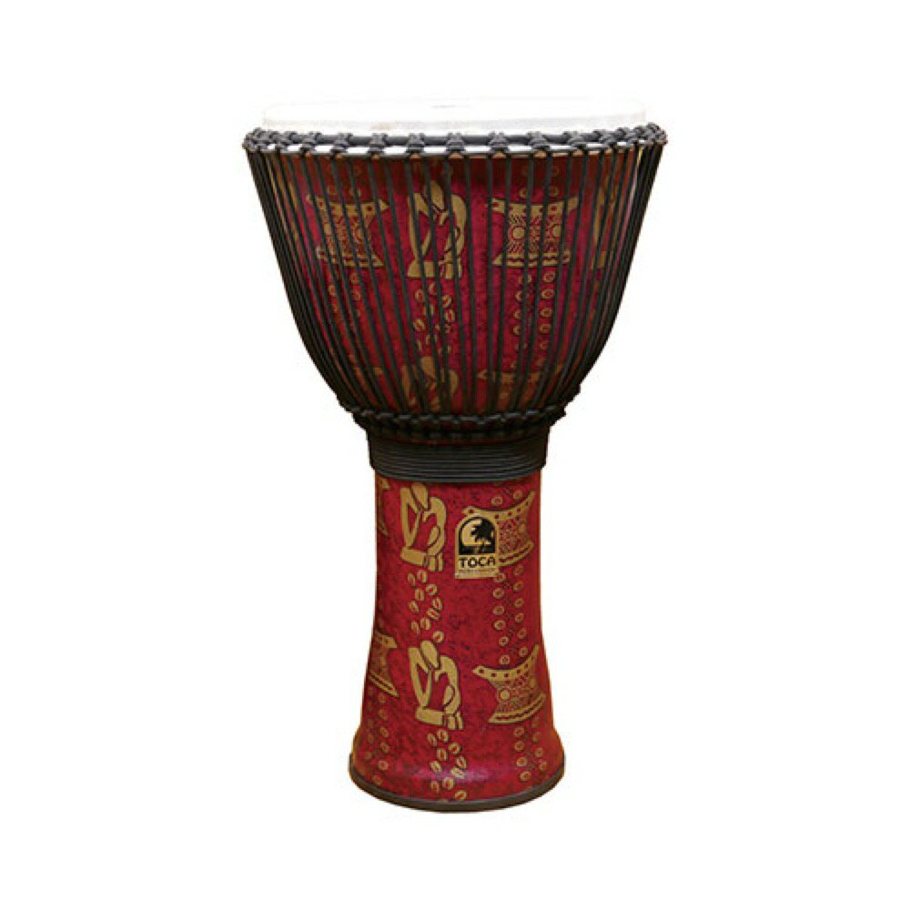 TOCA トカ TF2DJ-14TB Freestyle II Djembe 14インチ Thinker Synthetic Head ジャンベ バッグ付き【FREESTYLE II ROPE TUNED DJEMBES】フリースタイル・ジャンベIIはPVC樹脂とシンセティックヘッドを組み合わせたモダンな仕様。アクティブなパフォーマンスに最適な軽量性と強度を備えたPVC樹脂ボディにピッチの安定したシンセティックヘッドの組み合わせで、クリアな音質と演奏性をキープします。チューニングは伝統的なロープタイプです。■専用バッグ付属■サイズ：14" HEAD & 26" TALL