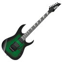 Ibanez アイバニーズ GIO GRG320FA TEB エレキギター Gio Ibanez(ジオ・アイバニーズ)シリーズ“ステージへ最速“ をコンセプトとする、楽器をこれから始めるエントリー層に向けたギター&ベース・シリーズです。 シンプルで使いやすく高耐久で最初の1本ふさわしく、そのうえ個性的なモデルをラインナップしています。 今回は、激しいアーミング・プレイも可能な”ダブル・ロッキング・トレモロ”を搭載したモデルが登場です【仕様】- メイプル材 ネック- パープルハート材 指板- 美しい杢目のフレイム・メイプル・アート・グレイン ボディTOP(フレイム・メイプル調グラビュア・シート貼) - ポプラ材 ボディ- ダブル・ロッキング・トレモロ・ブリッジ / ロッキング・ナット- Ibanez オリジナル “Infinity” ピックアップ- Mono-unit アウトプット・ジャック【spec】- Body：Flamed Maple Art Grain (Basswood) top / Poplar body- Neck type：GRG Maple neck- Fretboard：Bound Purpleheart fretboard w/White Sharktooth inlay- Fret：Medium fret- Nut：Locking nut- Neck pickup：Infinity R (H) neck pickup- Bridge pickup：Infinity R (H) bridge pickup- Controls, Pickup selector：1 Volume, 1 Tone, 5-way lever switch- Bridge：Double Locking bridge (10.5mm string spacing)- Hardware color：Black- String gauge：.009/.011/.016/.024/.032/.042