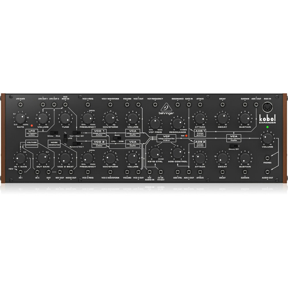 ベリンガー シンセサイザー BEHRINGER KOBOL EXPANDER ユーロラック対応 アナログセミモジュラーシンセサイザー シンセ