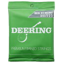 DEERING ディーリング ST-6 10-46w ギターバンジョー弦グレッグ・ディーリングは独創性という拘りを持って数多くのバンジョーを作り出してきました。そのアクセサリー類にもバンジョーピッカーの側に立ってデザインされています。ST-6ギターバンジョー弦は、6弦でのバンジョーサウンドを生み出すためにベストなゲージをDunlopとの共同開発で作られたギターバンジョー弦です。ボールエンドになっています。【DEERING ギターバンジョー弦】・Greg DeeringとDunlopが共同開発したバンジョー弦。・ゲージ：0.10 / 0.13 / 0.17 / 0.26W / 0.36W / 0.46W