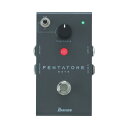 IBANEZ アイバニーズ PTGATE Pentatone Family ノイズゲート ギターエフェクター2023年に発売した歪みエフェクター「PTPRE」のノイズゲートセクションを独立させた、オールアナログ回路のノイズゲートエフェクターです。スレッショルド調整をノブ1つで行うことができ、スレッショルド値の範囲 (ゲートの掛かり方の強さ) を切り替えられる「High/Low モード」を搭載。そして、計4つのインプット/アウトプット・ジャックを備えており、様々な方法でアンプのセンド/リターン部やエフェクターに接続できる為、ノイズを確実にシャットダウンできます。■ Threshold■ Threshold mode (High/Low)■ True bypass【Features】● Threshold：ミュート回路を動作させるスレッショルド・レベルを調節します。入力信号のレベルがどの程度小さくなったかを検知し、ゲート・アウトプット・ジャックの直前で出力信号をミュートします。時計回りに回すと、スレッショルドが高くなります。つまり、信号が早くミュートされます。ノブ1つで操作でき、自然なサスティーンと減衰感を損ないません。● Threshold mode switch：スレッショルド値の範囲を切り替えます。Highモードにすると、Lowモードより早いタイミングでミュート回路が作動し、よりきつくゲートをかけられます。Highモードは、刻みリフを多用する際等の音切れの良さを求める際に設定すると有効です。● 4 I/O jacks：・ギターイン/ギターアウト/ゲートイン/ゲートアウトの4つのジャックを搭載。用途や状況によってさまざまな接続が可能で、ノイズを確実にシャットアウトします。・ギターイン：ギターや、他のエフェクターのアウトとシールドケーブルで接続します。プラグを挿すと電源が供給されます。・ギターアウト：入力信号を出力します。アンプや他のエフェクターのインプットにシールドケーブルで接続します。・ゲートイン：アンプのプリアンプやディストーションペダルなど、ミュート回路を作動させたい機器の直後に接続します。・ゲートアウト：ゲートを通して信号を出力します。アンプや他のエフェクターをシールドケーブルで接続します。【Specs】・Control：Threshold・Switches：Threshold mode (High/Low)・Other：True bypass・I/O’s：GUITAR IN, GUITAR OUT, GATE IN, GATE OUT・Dimension：70mmW x 116mmD x 63mmH・Weight：455g (Including Battery)・Required Current：45mA @9V・Power Supply：One 9 volt battery (006P) or External DC 9 volt AC adapter (*)*ACアダプターは、9V/センター・マイナス仕様を別途お求め下さい。・Individual pack：88mmW x 149mmD x 66mmH / 約500g