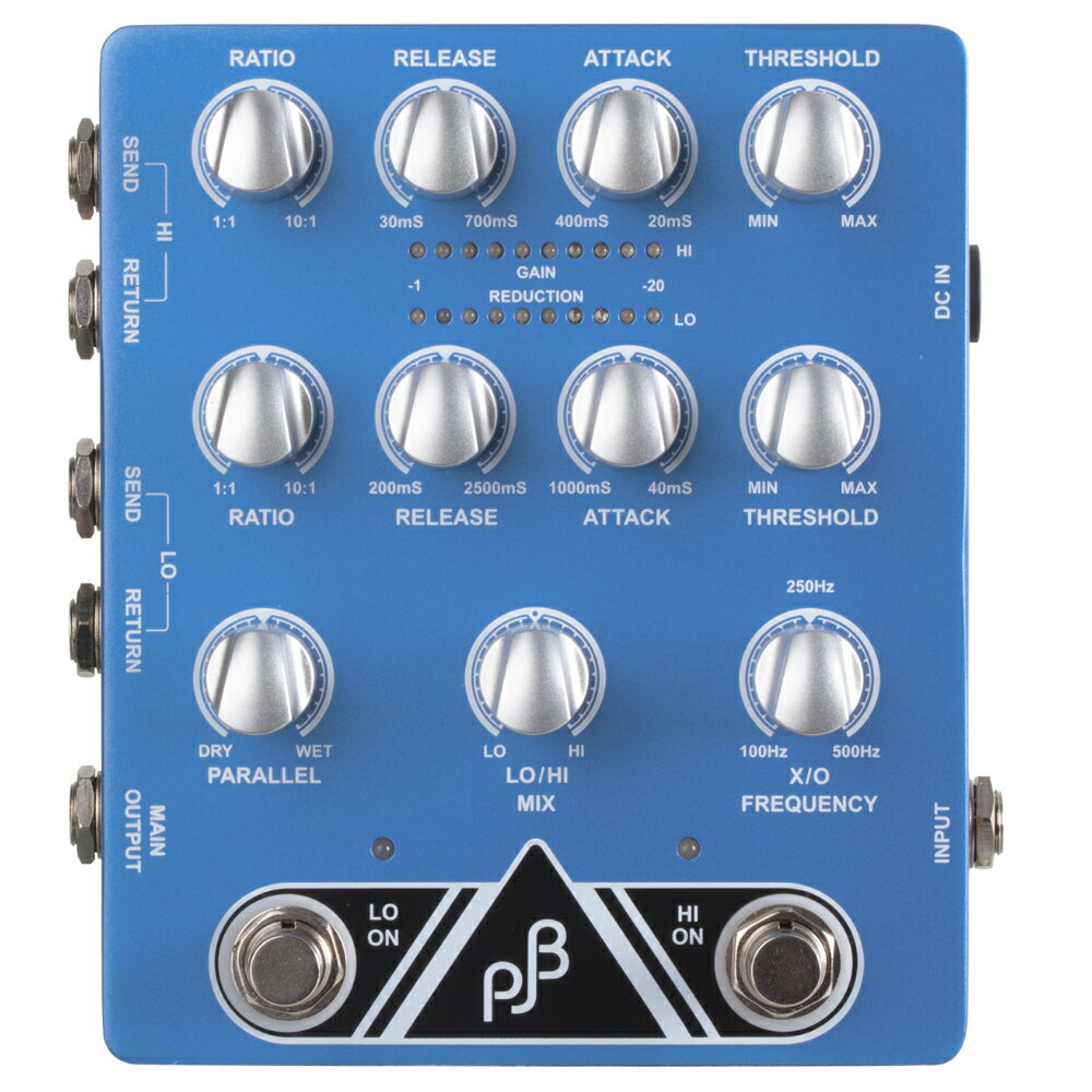 PHIL JONES BASS フィルジョーンズベース X2C Dual Band Compressor Crossover ベース用 多機能デュアルコンプレッサー ペダル