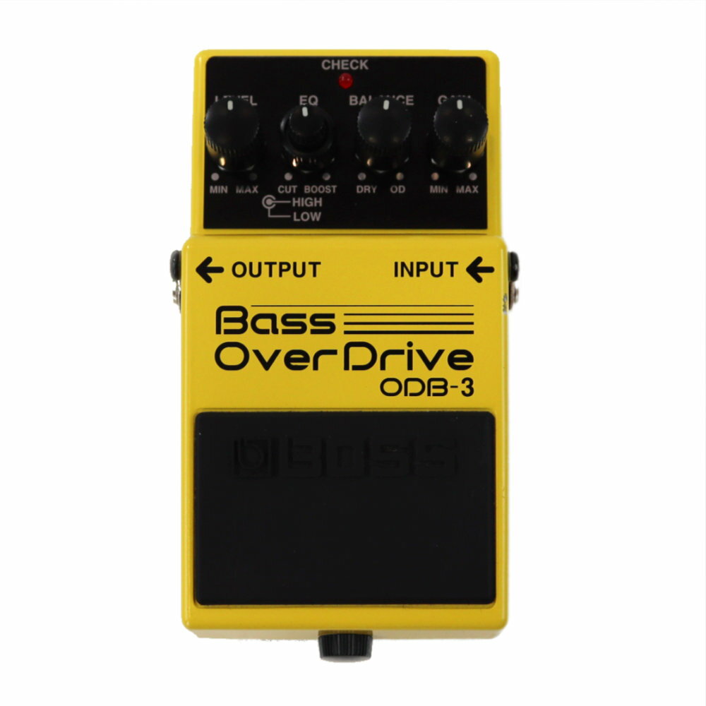 【中古】 ベースオーバードライブ エフェクター BOSS ODB-3 Bass OverDrive ベースエフェクターボス ODB-3 Bass OverDrive の中古品です。角の塗装剥げや細かな傷が見られる、多少使用感のあるコンディションです。MADE IN TAIWAN（台湾製）箱のみ付属ベースサウンドの芯の太さはそのままに、しっかりと歪むようにチューンされ、ベースのDRYサウンドとODサウンドをミックスしながら、音抜けの良いオーバードライブサウンドが得られます。