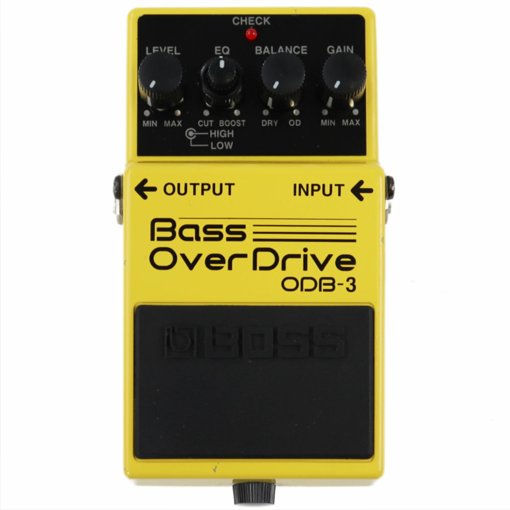 【中古】 ベースオーバードライブ エフェクター BOSS ODB-3 Bass OverDrive ベースエフェクターボス ODB-3 Bass OverDrive の中古品です。本体のみ全体的に細かい傷、汚れなどある中古なりのコンディションです。MADE IN TAIWAN（台湾製）ベースサウンドの芯の太さはそのままに、しっかりと歪むようにチューンされ、ベースのDRYサウンドとODサウンドをミックスしながら、音抜けの良いオーバードライブサウンドが得られます。