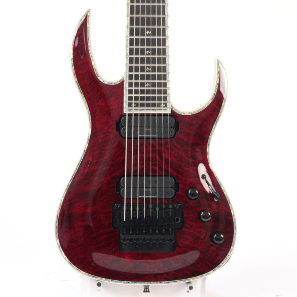 【訳あり】 B.C.Rich SHREDZILLA 8 PROPHECY ARCHTOP WITH FLOYD ROSE Black Cherr...