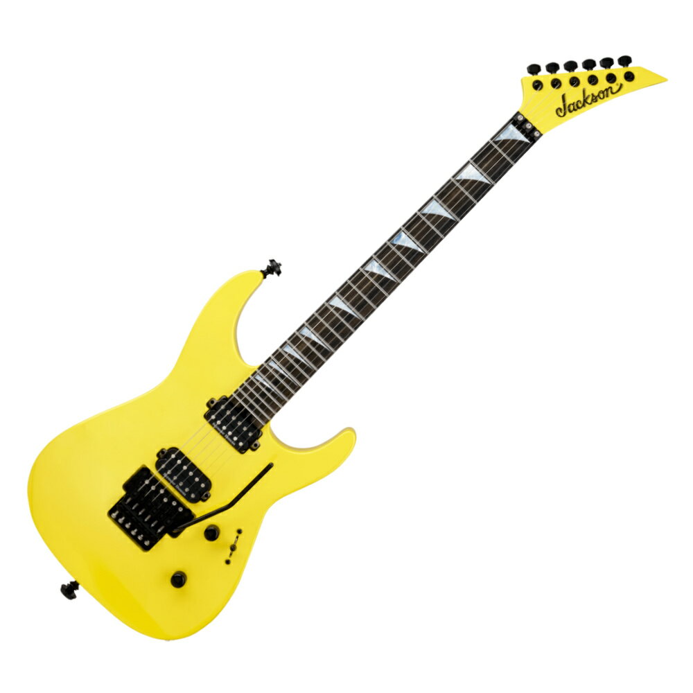 Jackson ジャクソン American Series Soloist SL2 DX Lemon Ice エレキギター1980年に南カリフォルニアで生まれたJacksonブランドは、ハードロックやメタルの名手たちのニーズを取り入れた最初のブランドで、テクニカルでハイスピードな演奏に対応する機能を備えた楽器を提供し続けています。Jacksonは、この40年間、ハイパフォーマンスギター＆ベースのジャンルに革命を起こし続け、業界を牽引するシュレッドマシンとしてメタル界を席巻してきました。Jackson American Seriesは、Jacksonの歴史的遺産における次の章の幕開けを象徴するシリーズで、Made in Corona, Californiaのフラッグシップ製品ラインとなります。American Series Soloist SL2 DXは、プレミアムなハイパフォーマンスギターにおける必要不可欠な要素をすべて備えています。American SL2は、温度や湿度などによる環境変化の影響を最小限に止めるグラファイト補強ロッドを内蔵した3ピースメイプルスルーネックをアルダーボディに組み込んでいます。24本のジャンボステンレスフレットとパーロイドインバースドシャークフィンインレイを配し、エッジをロールドエッジ12〜16インチコンパウンドラジアス指板は、ナット付近では丸みを帯び容易にコードやリフを弾くことができ、ネックポジションが上がるにつれてスピーディーなソロ弾きができるようデザインされています。蓄光式Luminlayサイドドットは、暗いステージでも容易にフレットポジションを視認することができ、ヒールマウントのトラスロッド調整ホイールは、ネック調整を容易にします。高出力でパワフルなローエンドを提供するSeymour Duncan JB TB-4ブリッジハムバッカーと、澄み渡るハイエンドと抜けの良いミッドレンジを提供するSeymour Duncan ‘59 SH-1Nネックピックアップによって構成されるHHピックアップは、あらゆる音楽ジャンルに対応するサウンドヴァリエーションを提供します。直感的なコントロールは、5ウェイブレードスイッチと、ドーム型ボリューム&トーンノブで構成されています。その他、大胆でアグレッシブなプレイを可能にするFloyd Rose 1500シリーズダブルロッキングトレモロ、Gotoh MG-Tロッキングチューナー、Dunlopデュアルロッキングストラップボタンなど、プレミアムな仕様が採用されています。【スペック】・プロダクトネーム：American Series Soloist SL2 DX, Ebony Fingerboard, Lemon Ice・モデル番号：2802701820・シリーズ：American Series・オリエンテーション：Right-Hand・カラー：Lemon Ice・原産国：US・ヘッドストック：Jackson Pointed 6-In-Line・ネック：Neck-Through-Body with Graphite Reinforcement・ネックフィニッシュ：Painted・ネックシェイプ：Jackson Speed Neck・ネック：Neck-Through-Body with Graphite Reinforcement・フィンガーボードラジアス：12" to 16" Compound Radius (304.8 mm to 406.4 mm)・フィンガーボードの素材：Ebony・ポジションインレイ：Inverted Mother of Pearl Sharkfin・サイドドット：・フレット数：24・トラスロッド：Dual-Action with Wheel・ナット：Floyd Rose 1500 Series Locking・ナット幅：1.6875" (42.86 mm)・ナットの素材：Floyd Rose 1500 Series Locking・ボディ：Alder・ボディフィニッシュ：Gloss・ボディシェイプ：Soloist・ボディ素材：Alder・ブリッジ：Floyd Rose 1500 Series Double-Locking Tremolo・ピックアップカバー：Black・コントロールノブ：Dome-Style・Switch Tip：Black・ハードウェアフィニッシュ：Black・チューニングマシーン：Gotoh MG-T Locking・ストリング：Nickel Plated Steel (.009-.042 Gauges)・トレモロアーム：Floyd Rose 1500 Series Locking・ストラップボタン：Dunlop Dual-Locking・ブリッジピックアップ：Seymour Duncan JB TB-4・ネックピックアップ：Seymour Duncan '59 SH-1N・ピックアップコンフィギュレーション：HH・コントロール：Volume, Tone・スウィッチ：5-Position Blade: Position 1. Bridge, Position 2. Bridge Outer Coil and Neck Inner Coil, Position 3. Bridge and Neck, Position 4. Bridge Inner Coil and Neck Outer Coil, Position 5. Neck・フレットサイズ：Jumbo Stainless Steel・スケール：25.5" (64.77 cm)・ケース/ギグバッグ：Included Jackson Foam Core Case (p/n 2994742100)
