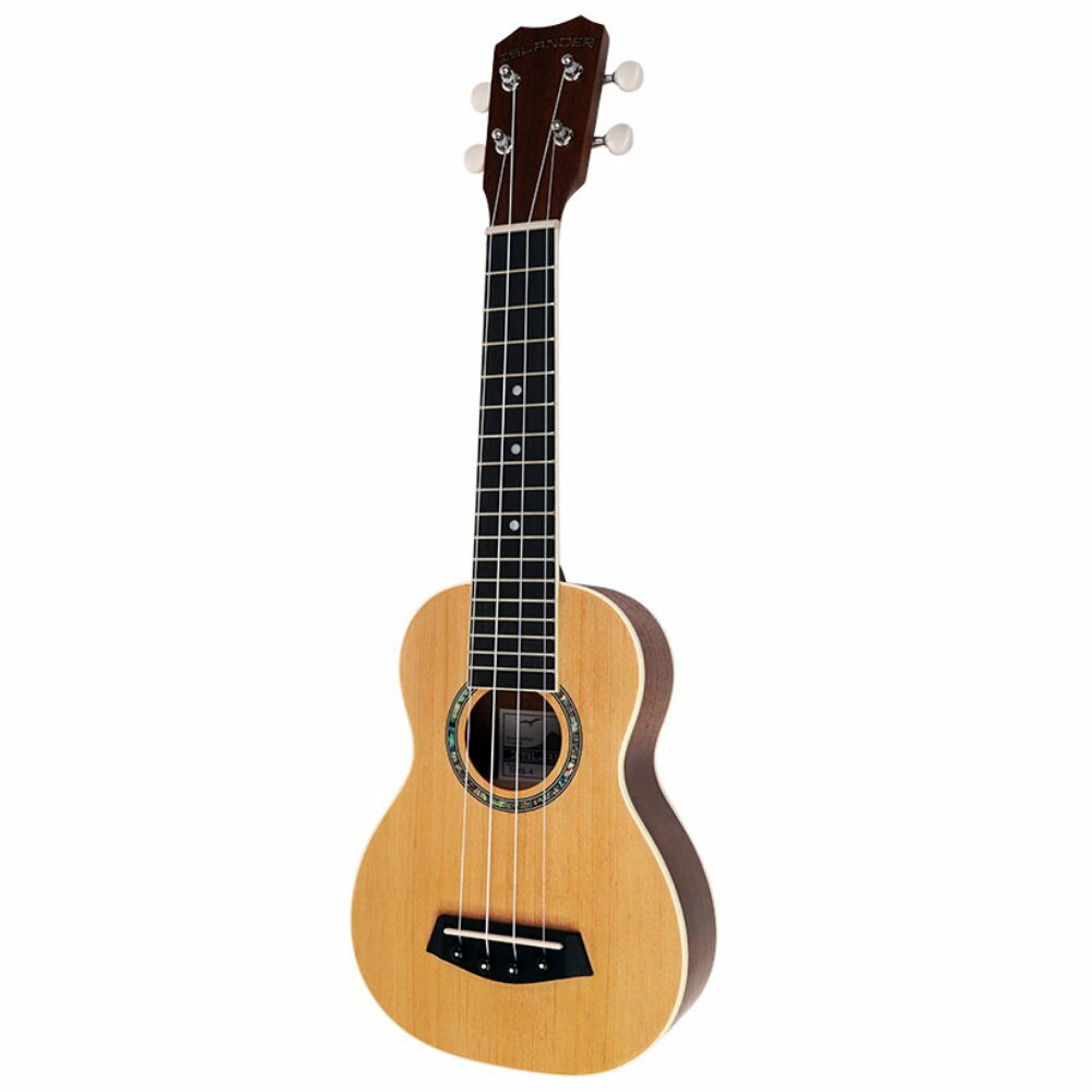 ISLANDER アイランダー SMS-4 ソプラノウクレレSpruce Seriesは、スプルースの明るくクリアな音色とマホガニーの温かみのある響きを巧みに組み合わせたバランスの取れたウクレレです。装飾はボディトップ＆バックに白のバインディング、サウンドホールのロゼッタはアバロン柄と楽器のデザインに優雅さを加えています。シリーズ名：Spruce Sereisサイズ：ソプラノボディ：スプルーストップ　　　　マホガニーバック＆サイド　　　　サテンフィニッシュペグ：ギアペグ付属品：ソフトケース※天然素材のため木目や色味には個体差があります。
