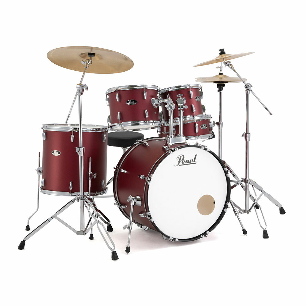 【訳あり】アウトレット Pearl パール RS525SCWN/CN #747 Matt Red Roadshow スタンダードサイズ ドラムセット